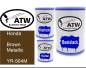Preview: Honda, Brown Metallic, YR-564M: 500ml Lackdose + 500ml Klarlack + 250ml Härter - Set, von ATW Autoteile West.